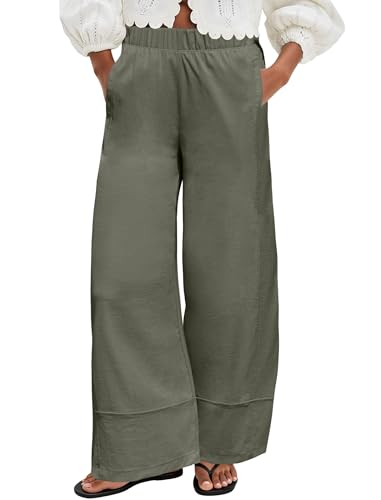 57% Off DLOODA Women's Wide Leg Linen Beach Pants - Image 2