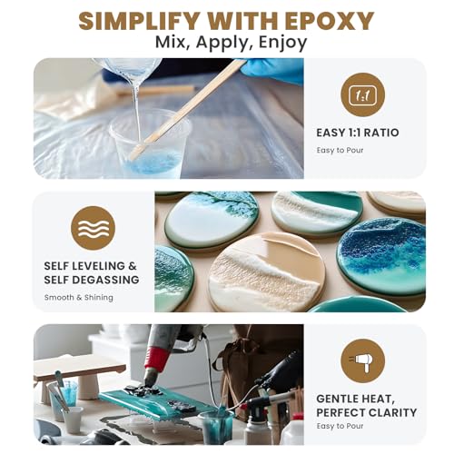 40% Off LEEYA RESIN Crystal Clear Epoxy Kit for DIY Crafts - Image 2