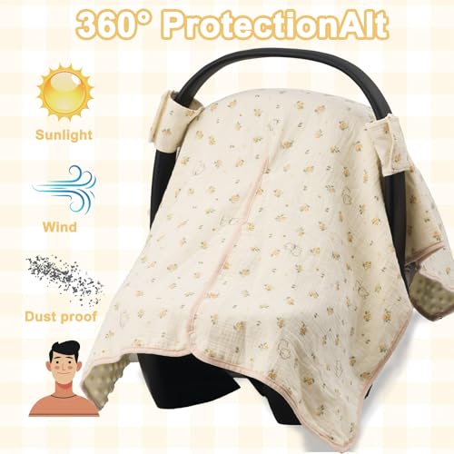 36% Off YOQIE 2-in-1 Baby Car Seat Cover & Canopy - Image 3