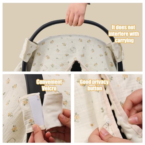 36% Off YOQIE 2-in-1 Baby Car Seat Cover & Canopy - Image 6