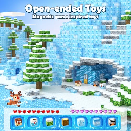 Save 44% on Magnetic Ice Castle Building Blocks for Kids - Image 2