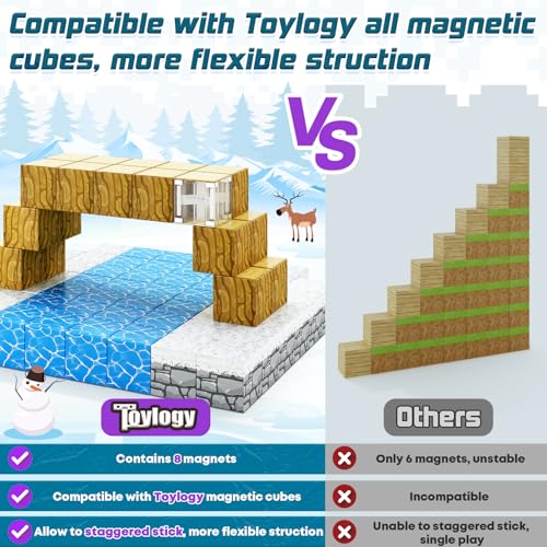 Save 44% on Magnetic Ice Castle Building Blocks for Kids - Image 3