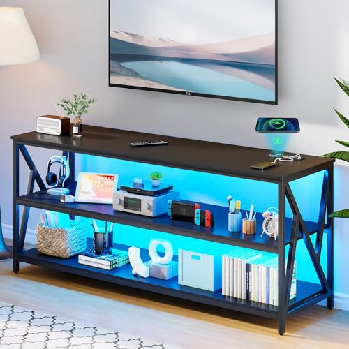 53% Off Lvifur RGB TV Stand with Wireless Charging - Image 1