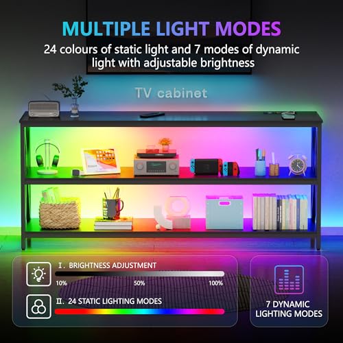 53% Off Lvifur RGB TV Stand with Wireless Charging - Image 2