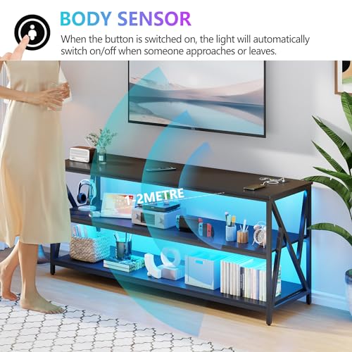 53% Off Lvifur RGB TV Stand with Wireless Charging - Image 5