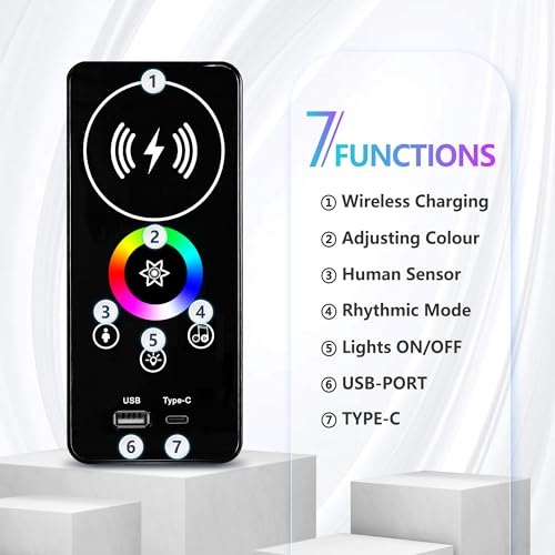 53% Off Lvifur RGB TV Stand with Wireless Charging - Image 7