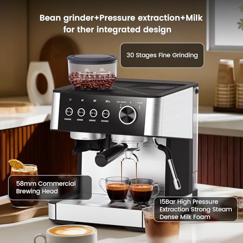50% Off Joy Pebble All-in-One Espresso Machine with Grinder - Image 2