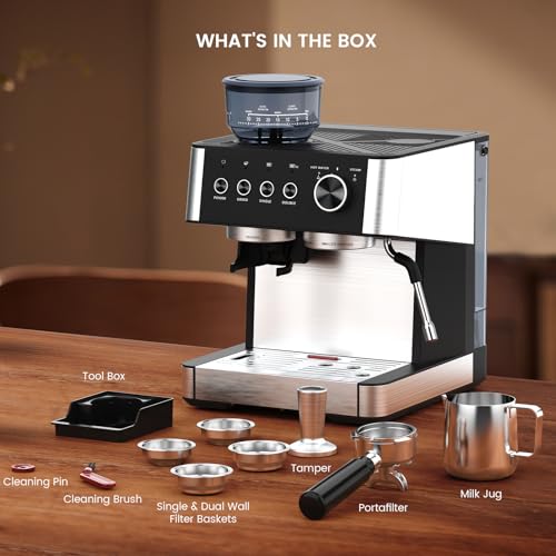 50% Off Joy Pebble All-in-One Espresso Machine with Grinder - Image 6