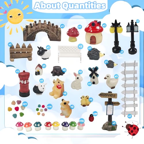 50% Off Zealor 100-Piece Mini Fairy Garden Accessories Kit - Image 2