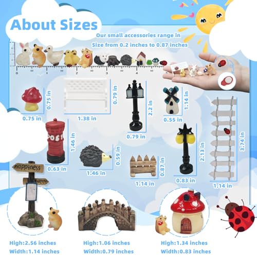 50% Off Zealor 100-Piece Mini Fairy Garden Accessories Kit - Image 3