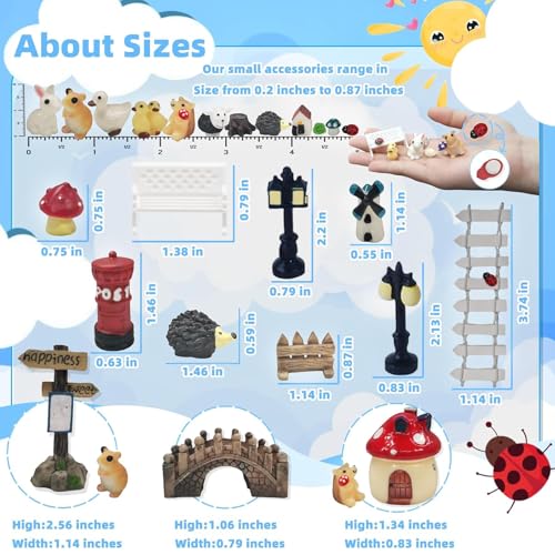 50% Off Zealor 100-Piece Mini Fairy Garden Accessories Kit - Image 4