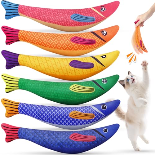 Save 36% on 6-Pack Interactive Catnip Toys with Sound - Image 1