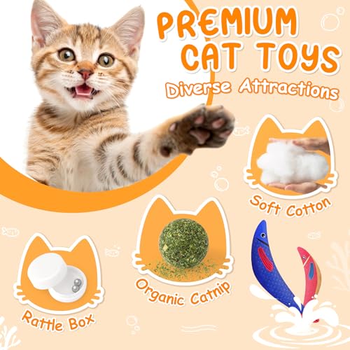 Save 36% on 6-Pack Interactive Catnip Toys with Sound - Image 3