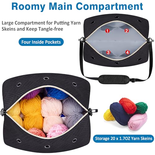 45% Off IBFUN Crochet Yarn Storage Bag Set with Code - Image 2