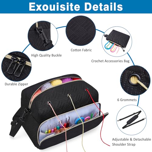 45% Off IBFUN Crochet Yarn Storage Bag Set with Code - Image 5