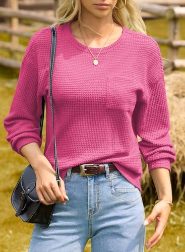 50% Off Dokotoo Women's Waffle Knit Tops & Crewneck Shirts - Image 3