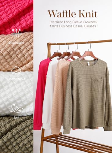 50% Off Dokotoo Women's Waffle Knit Tops & Crewneck Shirts - Image 5