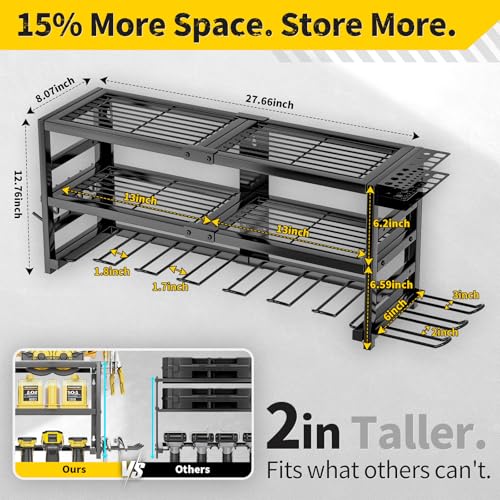 50% Off Heavy Duty Power Tool Organizer Wall Mount Rack - Image 2