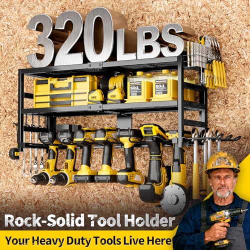 50% Off Heavy Duty Power Tool Organizer Wall Mount Rack - Image 3