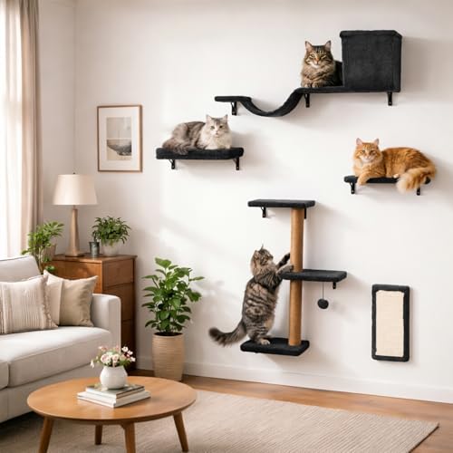 40% Off 5-in-1 Cat Wall Shelves with Code 9XMPT8TV - Image 1
