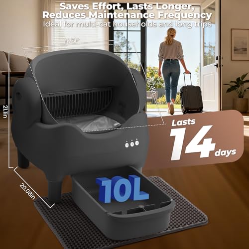 50% Off KITPLUS Self-Cleaning Litter Box with App Control - Image 4