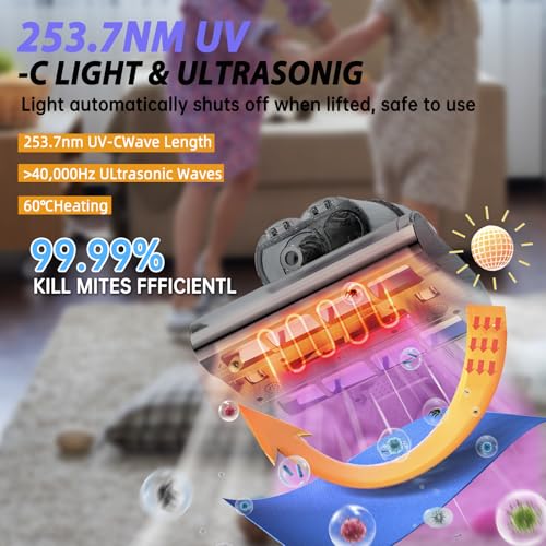 50% Off STRCEAT Mattress Vacuum with UV-C Light & Heat - Image 2