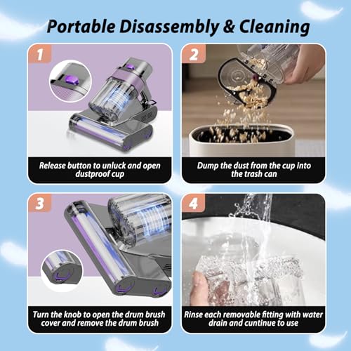 50% Off STRCEAT Mattress Vacuum with UV-C Light & Heat - Image 5