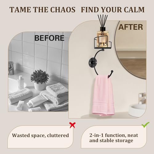 45% Off Vintage Hand Towel Holder with Candle Basket - Image 4