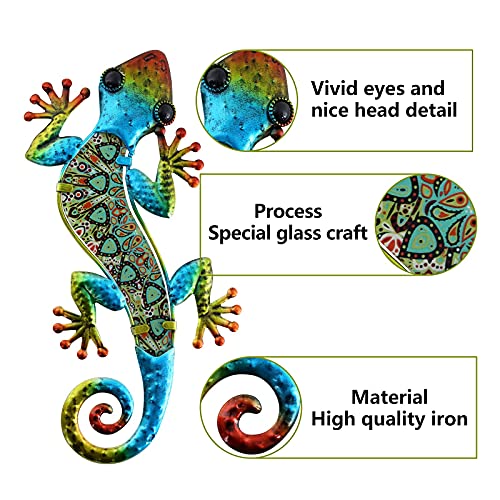 50% Off HONGLAND Metal Gecko Wall Decor Sculpture - Image 2