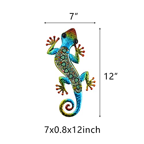 50% Off HONGLAND Metal Gecko Wall Decor Sculpture - Image 5