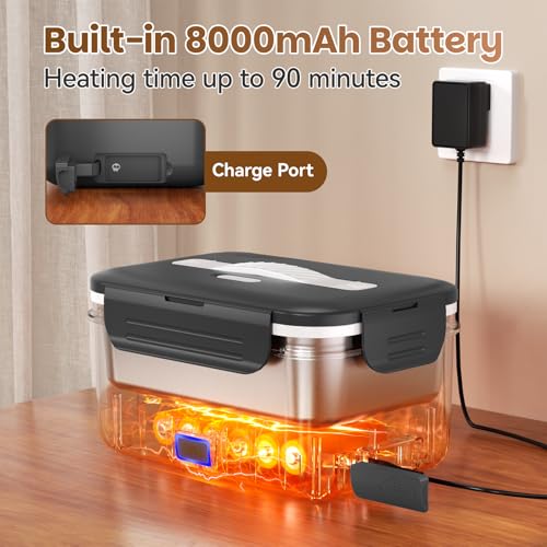 50% Off Vabaso Cordless Electric Heated Lunch Box - Image 2