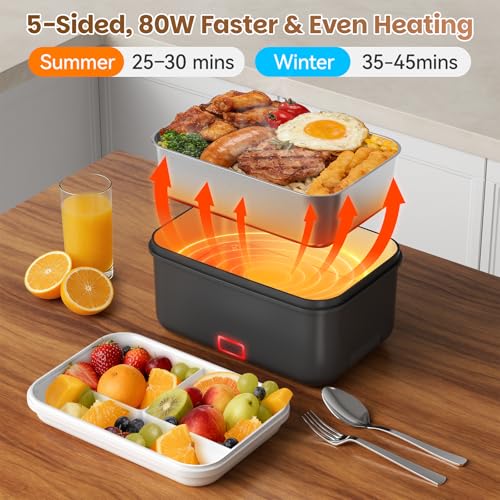 50% Off Vabaso Cordless Electric Heated Lunch Box - Image 4