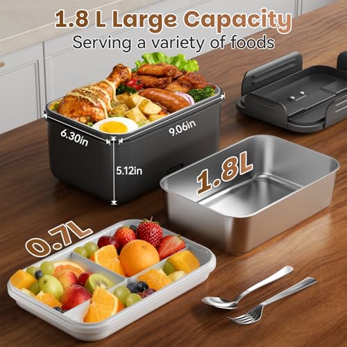 50% Off Vabaso Cordless Electric Heated Lunch Box - Image 5