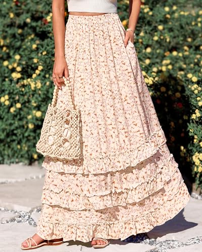 50% Off BTFBM Floral Boho Maxi Skirt for Women - Image 2