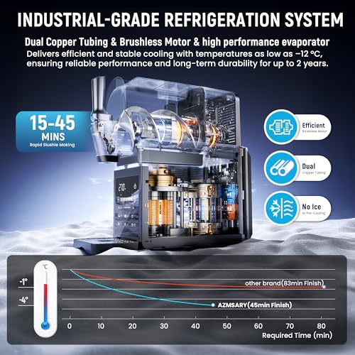 Save 26% on Azmsary 85oz Slushie & Ice Cream Machine - Image 5