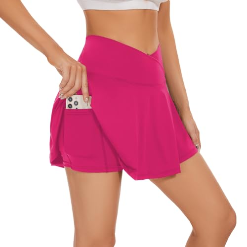 50% Off bpbtti Women's Crossover Tennis Skirt with Pockets - Image 7