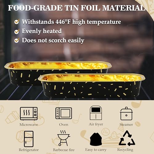 30% Off 50-Piece Disposable Aluminum Baking Pans with Lids - Image 4