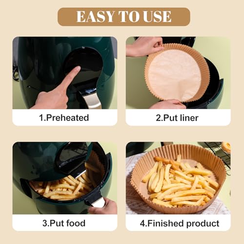 50% Off Air Fryer Liner Paper Set - 100 Count, 2 Sizes - Image 3