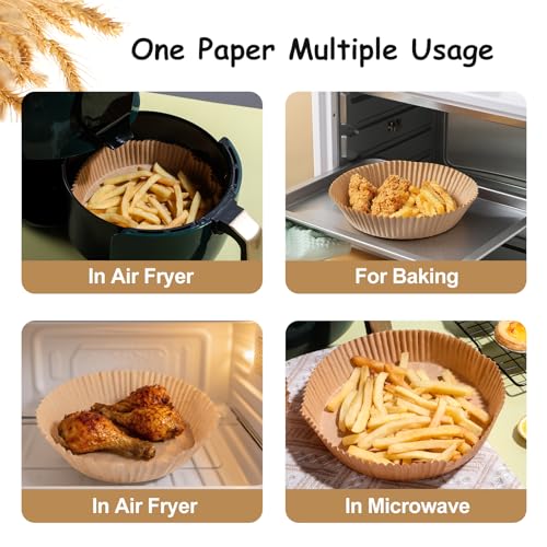 50% Off Air Fryer Liner Paper Set - 100 Count, 2 Sizes - Image 5