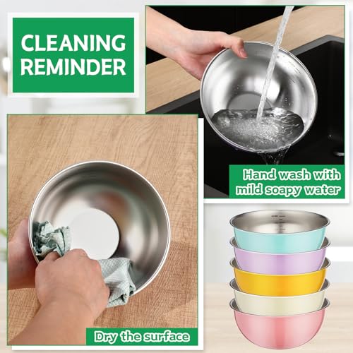 30% Off 10-Piece Stainless Steel Mixing Bowl Set - Image 5