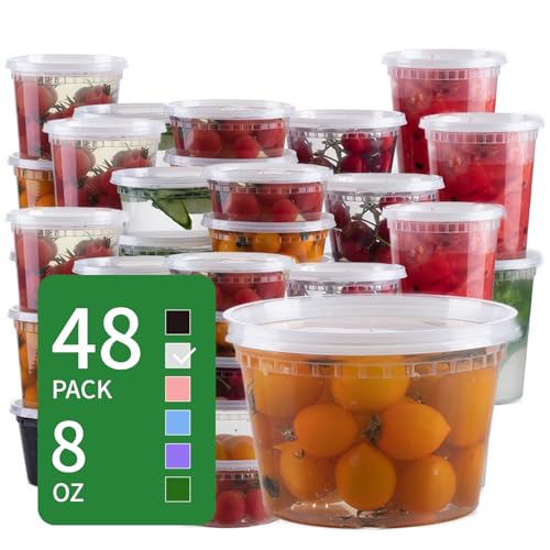 50% Off 48-Pack 8oz Mini Storage Containers with Lids - Image 6
