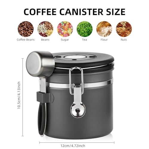 50% Off Stainless Steel Coffee Canister with Date Tracker - Image 2