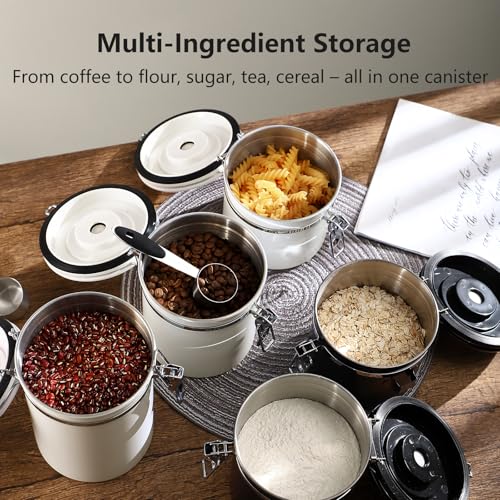 50% Off Stainless Steel Coffee Canister with Date Tracker - Image 3