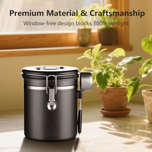 50% Off Stainless Steel Coffee Canister with Date Tracker - Image 4