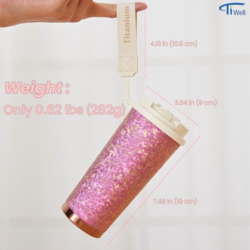 50% Off Titanium Travel Coffee Mug with Straw & Lid - Image 5