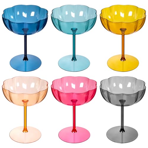 50% Off Ciaell 12 Plastic Martini Glasses - 10 oz - Image 1