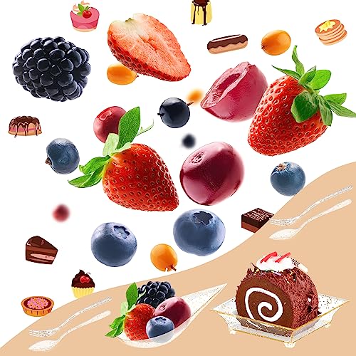 50% Off Gold Appetizer Plate Set with Spoons & Forks - Image 6