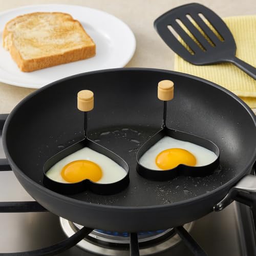 43% Off HIC Kitchen Heart-Shaped Nonstick Egg Rings - Image 4