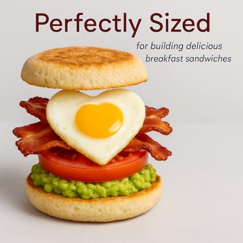 43% Off HIC Kitchen Heart-Shaped Nonstick Egg Rings - Image 5