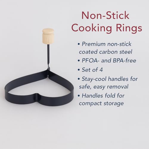 43% Off HIC Kitchen Heart-Shaped Nonstick Egg Rings - Image 7
